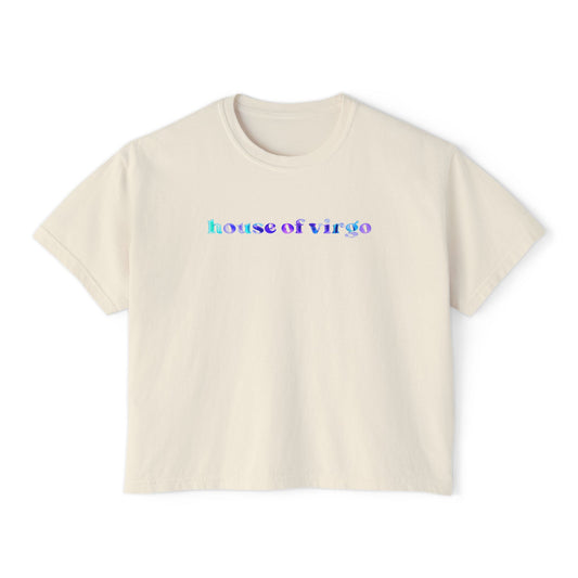 House of Virgo Boxy Tee – Astrology Gift for Virgo Women | Relaxed Fit Zodiac Shirt